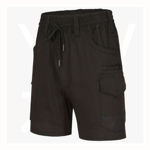 WP29-Unisex-Cotton-Stretch-Drill-Cuffed-Work-Shorts-Black