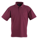 PST41-Pocket-Polo-Unisex-Maroon