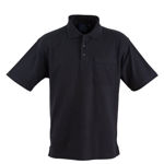 PST41-Pocket-Polo-Unisex-Black