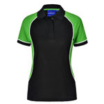 PS78-Arena-Women-Polo-BlackWhiteGreen