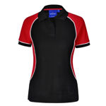 PS78-Arena-Women-Polo-BlackWhiteRed