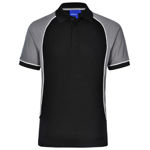 PS77-Arena-Men's-Polo-BlackWhiteGrey