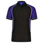 PS77-Arena-Men's-Polo-BlackWhitePurple