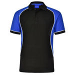 PS77-Arena-Men's-Polo-BlackWhiteRoyal