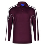 PS69-Legend-Plus-Men's-Polo-MaroonWhite