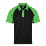 AP1318-Manly-Mens-Polos-BlackKawaGreen