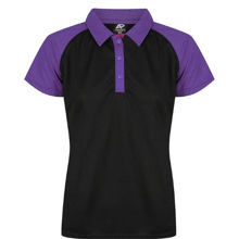 AP2318-Manly-Lady-Polos-BlackElectricPurple