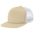 LL4384-Flat-Peak-Trucker-KhakiWhite